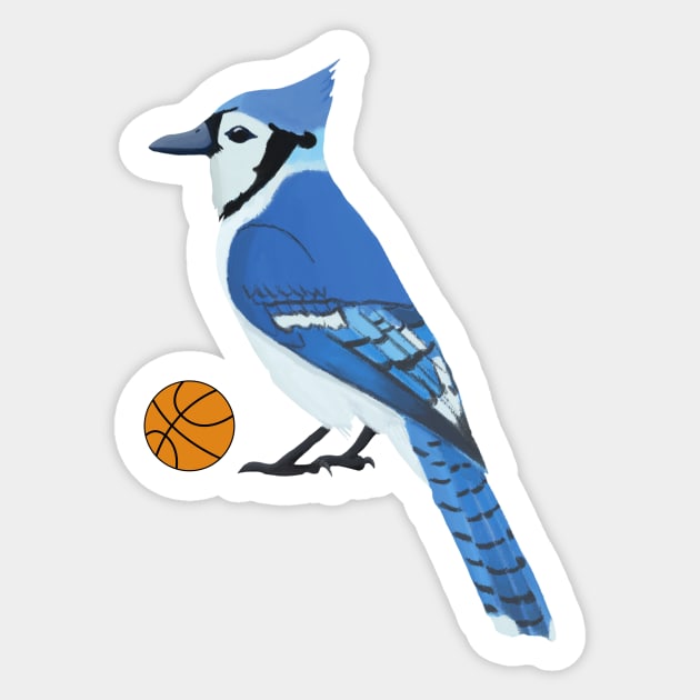 Basketball Blue Jay Sticker by College Mascot Designs
